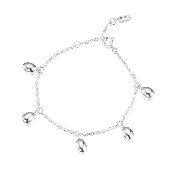 Love Beads Plain Bracelet – Silver