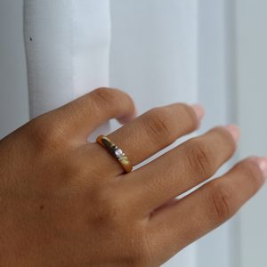 Diamantring 18k guld