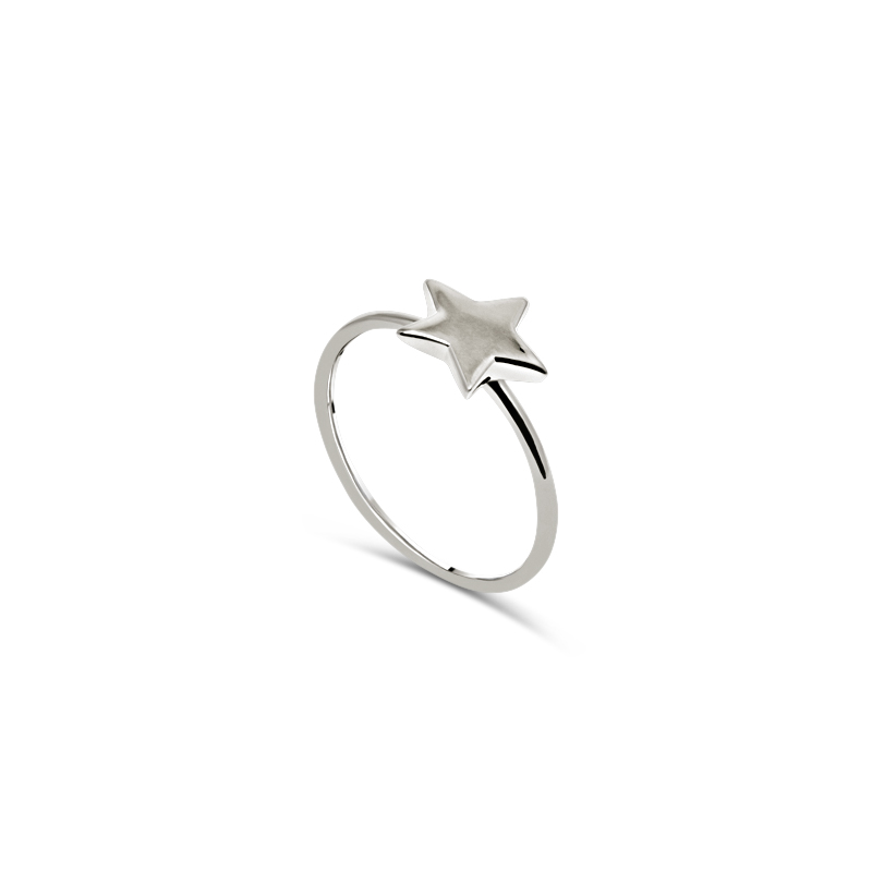 Silverring Petit Plain Star