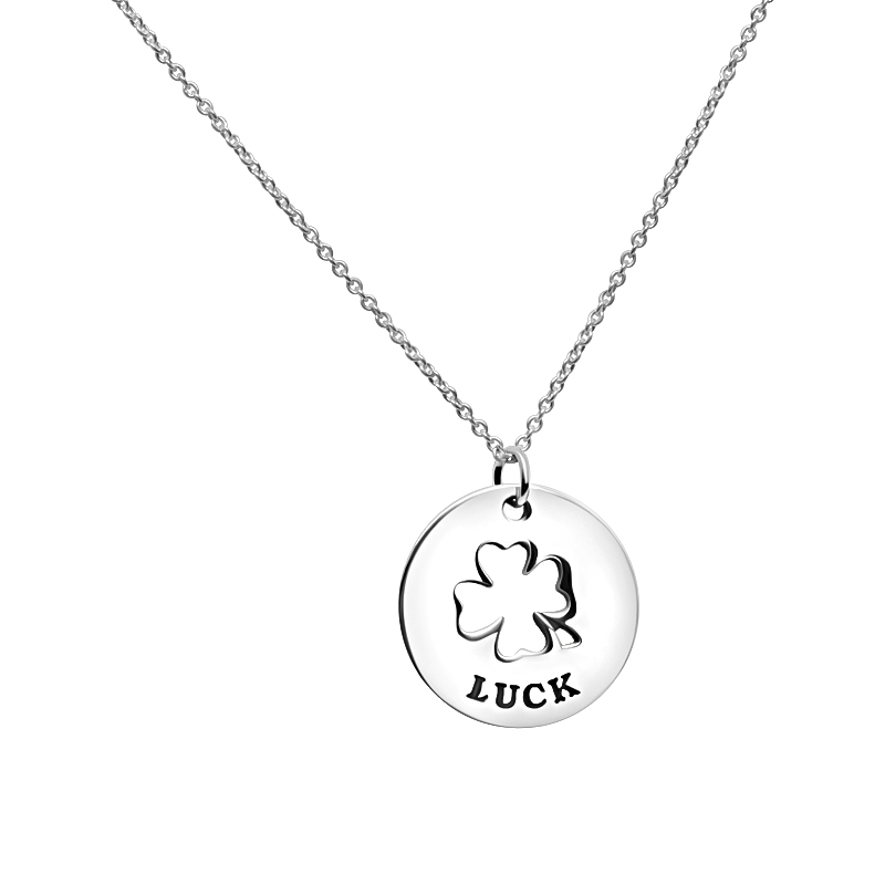 Silverhalsband ”Luck”