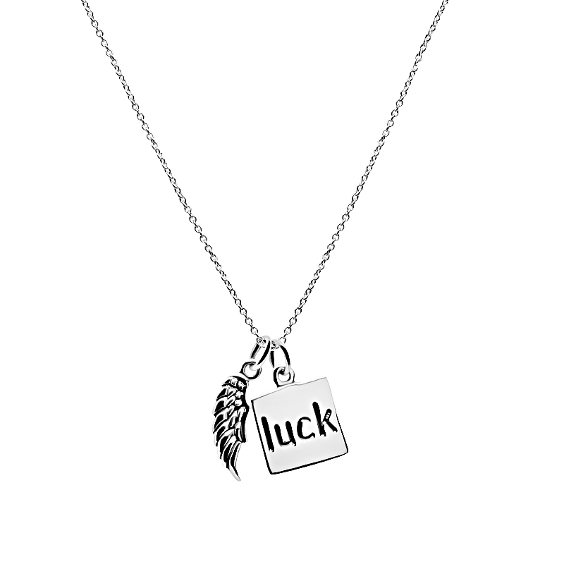 Silverhalsband ”Luck”