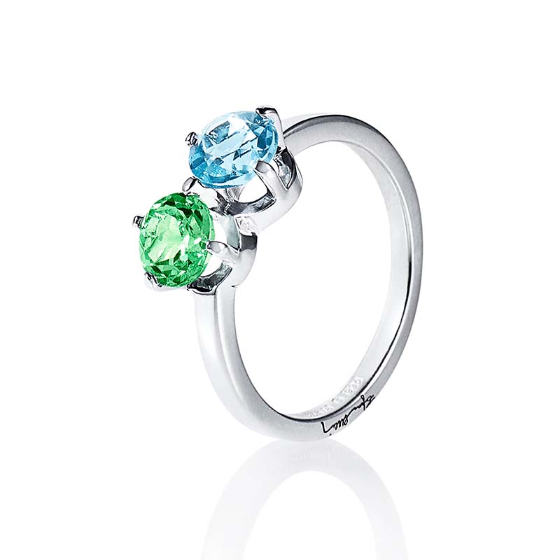 The Sea & I Ring Green Sapphire/Topaz