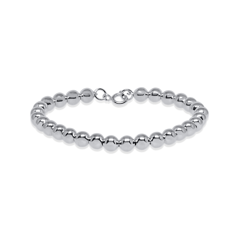 Armband med kulor silver