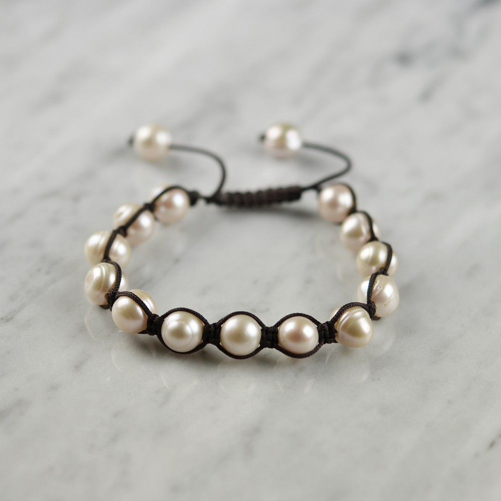 Armband ”Pearl/Brown”