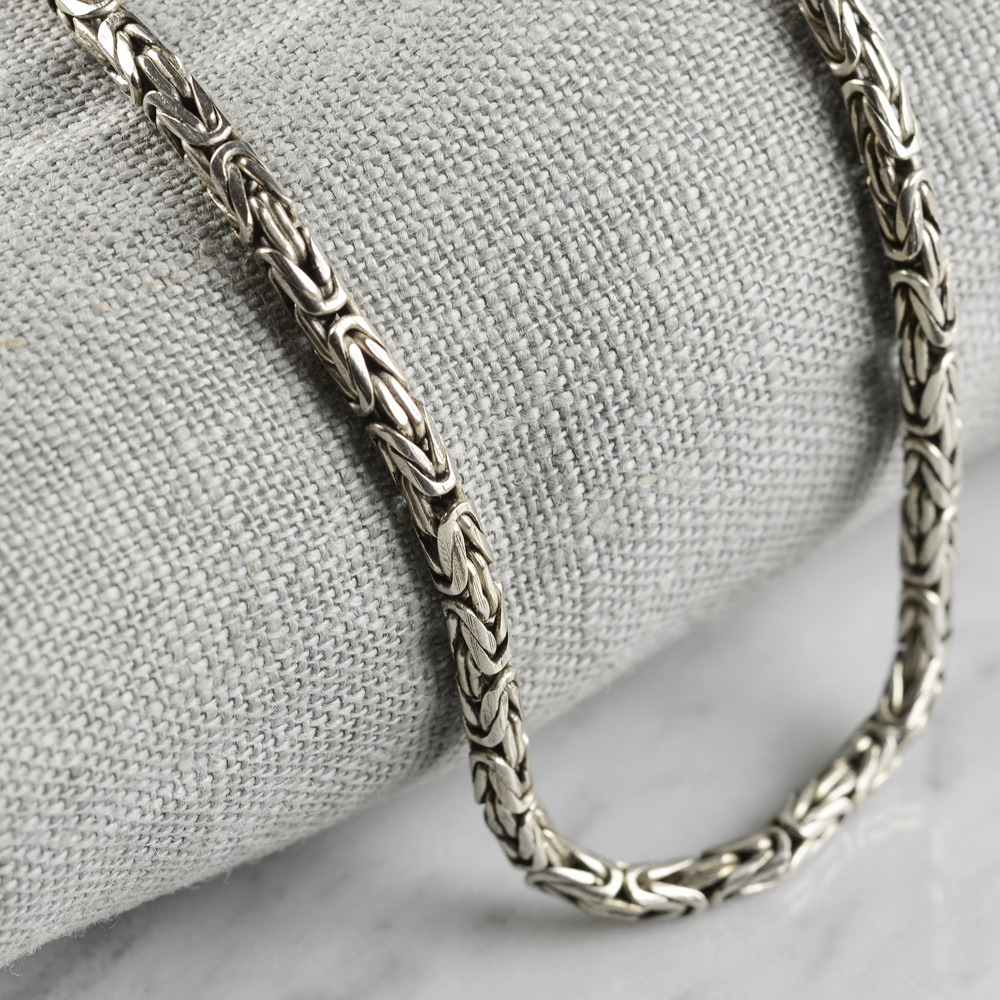 Halsband silver ”Kejsarlänk” smal